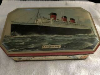 Vintage R.  M.  S.  Queen Mary Tin