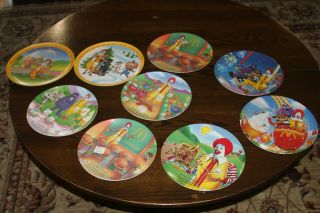 Vintage Ronald Mcdonald Collector’s Plates Set Of 9 In