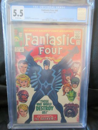 Marvel Fantastic Four 46 (1966) Cgc 5.  5 1st App.  Black Bolt Inhumans Kirby O - W