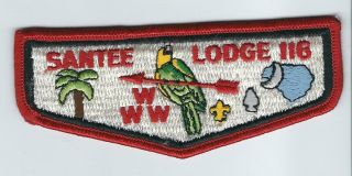 Boy Scout Oa Santee Lodge 116 Flap Burping Parakeet