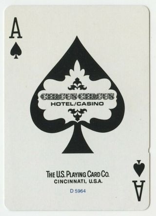 (504) Ace Of Spades - Circus Circus - Hotel Casino