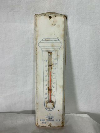 Vintage Standard Oil Thermometer 1959 Usa Gas Oil Advertising Sign