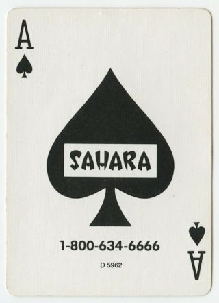 (510) Ace Of Spades - Sahara Hotel Casino,  Las Vegas,  Nevada