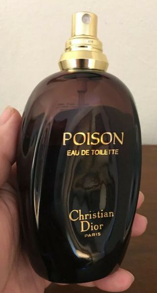 Vintage Poison Christian Dior Eau De Toilette 6.  8 Fl Oz Tester Bottle - 85 Full
