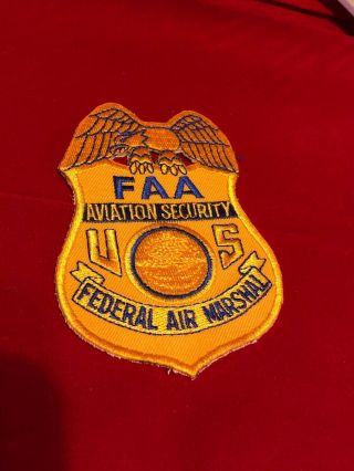 Faa Aviation Sercurity Us Federal Air Marshal Patch (650)