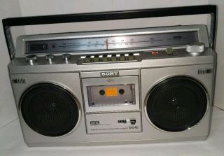 Vintage Sony Cfs - 45 Fm/am Stereo Cassette Re - Corder Boom Box