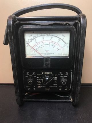 Vintage Volt - Ohm - Milliammeter.  Not.  Simpson Model 260 Series 5.