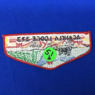Boy Scout OA Acahela Lodge 223 S1b Order Of The Arrow Pocket Flap PA 2
