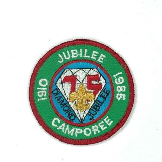 1985 Diamond Jubilee 75th Anniversary Patch Red Border