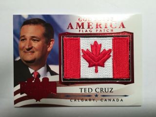 Decision 2016 Ted Cruz God Bless America Mini Flag - Series 2 Red Gba47 Canada