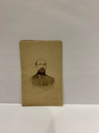 Rare Antique 1860s Cdv Photo Confederate General Csa,  Springfield,  Mo