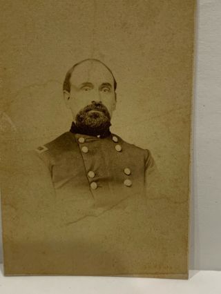 RARE Antique 1860s CDV Photo Confederate General CSA,  Springfield,  Mo 2