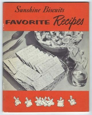 Sunshine Biscuits Favorite Recipes Vintage Recipe Advertising Cook Book Cookies