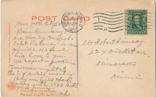 1907 Bird ' s Eye View,  Brooklyn Bridge,  NY City,  Hand Colored Postcard 2