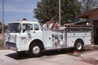 Apple Valley Ca Engine 1 1971 Ford C American Lafrance - Fire Apparatus Slide