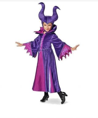 Disney Sleeping Beauty Deluxe Maleficent Full Costume Size 7 - 8
