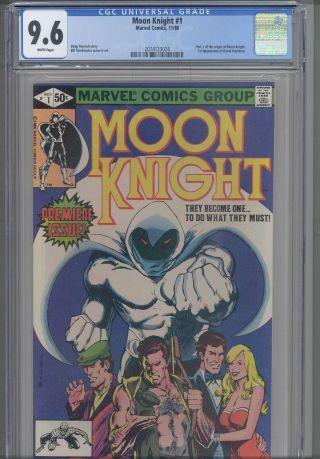 Moon Knight 1 Cgc 9.  6 1980 Marvel 1st App Raoul Bushman Pt.  1 Origin:new Frame