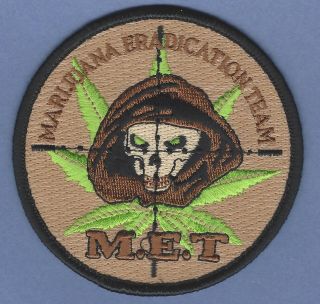Dea Drug Enforcement Administration Marijuana Eradication Team Shoulder Patch