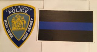 Ny Nj Port Authority Police Inwindshield Authentic Decal,  Blueline Sticker O