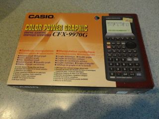 Vtg Casio Cfx - 9970g Color Power Graphic Scientific Handheld Calculator