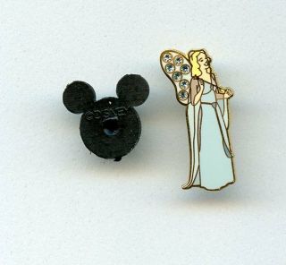 Disney Shopping Pinocchio Blue Fairy With Wand Jeweled Pave Mini Le 250 Pin