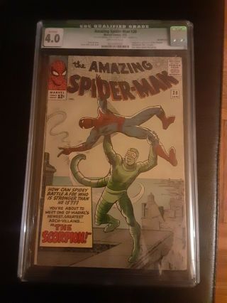 The Spider - Man 20 1965 Qualified Cgc 4.  0 First Appearance Of Scorpion
