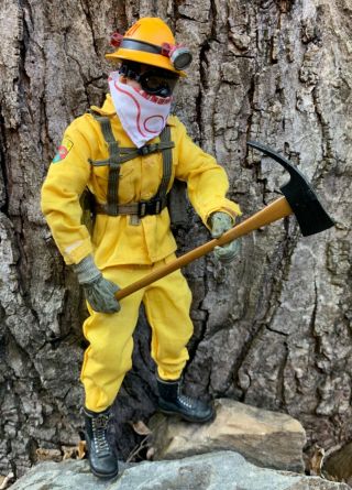 12” Action Figure Brushcrew Fire Fighter Smokey Bear Usfs Us Forest Service