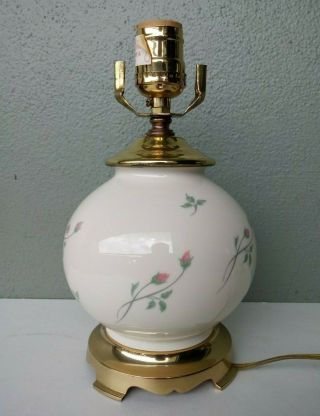 Lenox - Rose Manor Pink - Fine Porcelain Table Lamp