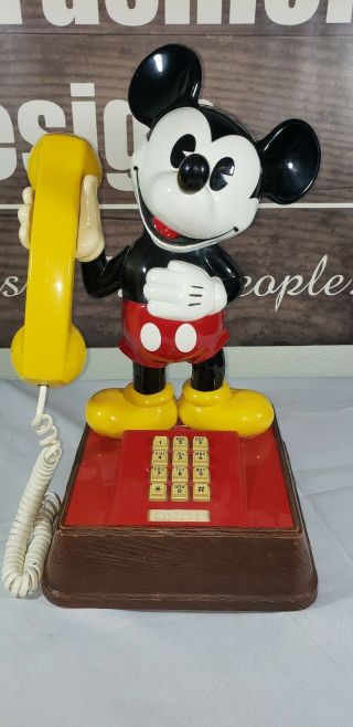 Vintage Micky Mouse Telephone American Telecommunications 8000