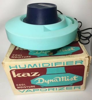 Vintage 1960s Kaz Dynamist Humidifier Cool Moisture Model M - 360 Prop Blue Mcm