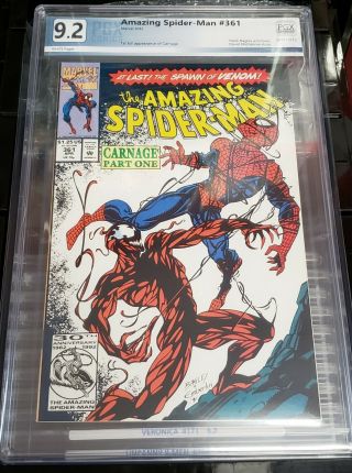 The Spider - Man 361 362 Infinity Gauntlet Pgx 9.  2