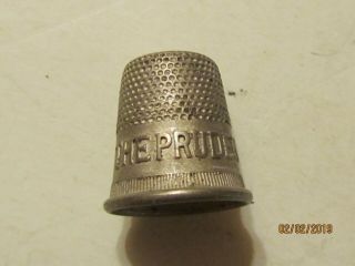Vintage The Prudential Life Insurance Aluminum Thimble