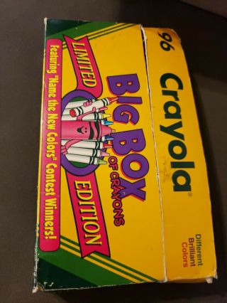 Box Of Crayola Crayons 1993 Limited Edition.  " Name The Color " Contest.