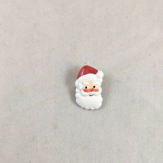 Vintage Hand Painted Metal Santa Claus Buttons Jhb International Christmas