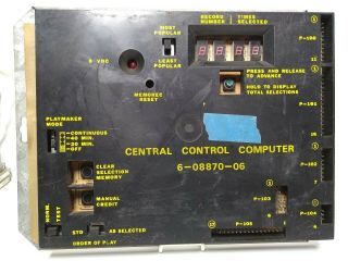 Vintage Rowe Central Control Computer 608870 - 06