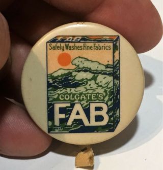 Antique Fab Laundry Detergent Flakes By Colgate Advertising Sewing Tape Measure