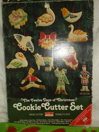 Chilton Housewares Vintage 1978 The Twelve Days Of Christmas Cookie Cutter Set 3