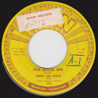 Jerry Lee Lewis - " Old Black Joe " B/w " Baby,  Baby Bye Bye " On Sun 337 (vg, )