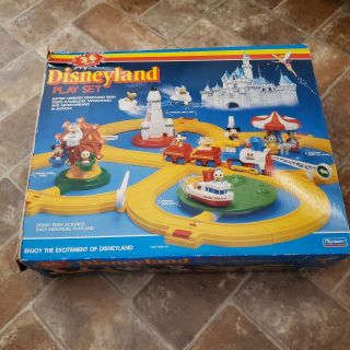 Disneyland Playmates Playset Train Set Disney Mickey Mouse Vintage 1986