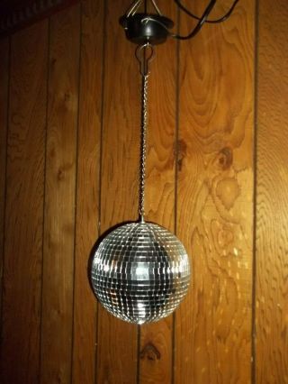 Vtg 1980s Mirrored Electric Disco Ball Great Theater Dance Party Christmas