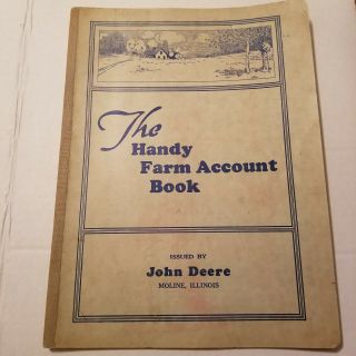 John Deere Handy Farm Account Book 1935 Moline Il Ledger Invertory Ephemera 32pg