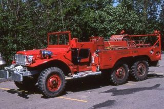 Kennedy Twp Pa 1941 Dodge Brush Truck X - Us Army - Fire Apparatus Slide