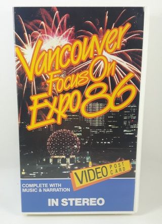 Vancouver Focus On Expo 86 Vhs Video Postcard World 