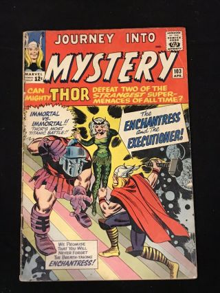 Journey Into Mystery Thor 103 Marvel Comics 1st Appearance Of The Enchantress
