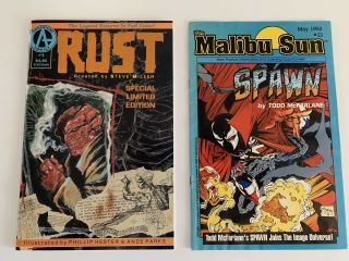 Rust 1 & Malibu Sun 13 (first Appearance Of Spawn) Movie Coming Hot Book