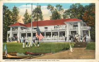 A View Of The Dedication,  Lake Hopatcong Yacht Club House,  Jersey Nj 1910