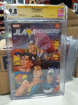 Cgc Ss Jla Avengers 1 9.  8 Signed By George Perez