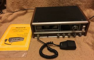 Royce Model 1 - 625 Cb Am Base Station Radio Vintage With Mic - & Instructions