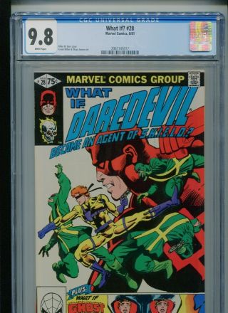 What If? 28 (1981) Cgc 9.  8 White " What If Daredevil Became An Agent Of Shield? "