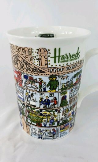 Harrods Knightsbridge Fine Bone China Tall Coffee Cup Mug England
